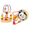 Panda/Sun/Bird/Hedgehog/Planet/Giraffe Baby Toy Activity Wooden Bead Maze Kids Educational Learning Toys