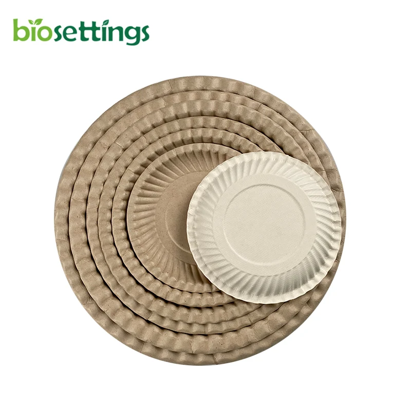 

PFAS FREE Organic renewable snacks rain bow bamboo fibre sets appetizer paper bamboo disposable plates