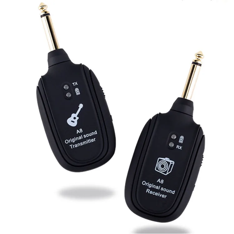 

Rechargeable guitar wireless system transmitter