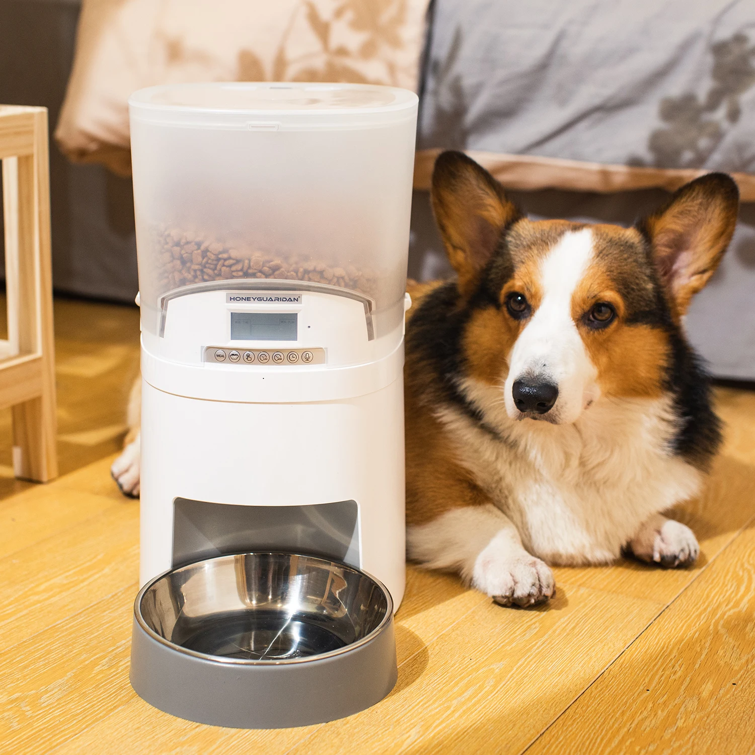 

Comedero De Gatos Persas Automatico Para Mascotas Pet Dog Food Dispenser Feeding Cat Double Bowls Tuya Wifi Pet Water Feeder, Customized color