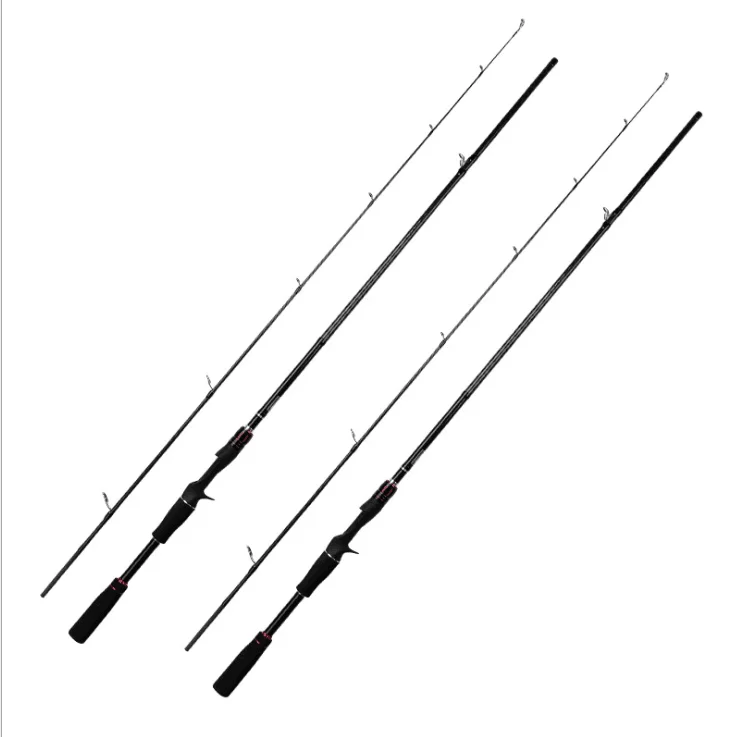 

new design 2.1m fishing rod baitcasting carbon fiber fishing rod spinning, Black
