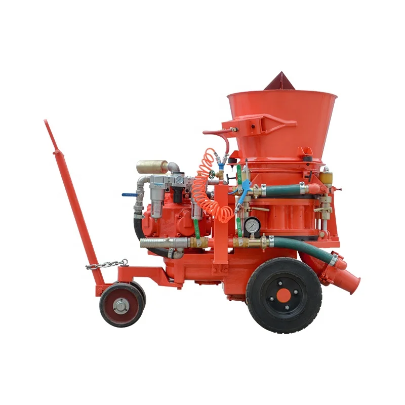 

Portable 5m3/h pneumatic dry refractory gunning shotcrete machine