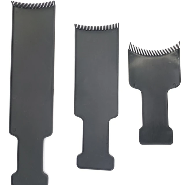 

Factory price Barbershop Hairdressing Tool highlights plate DIY Tinting Applicator Black Plastic Hair Coloring Board