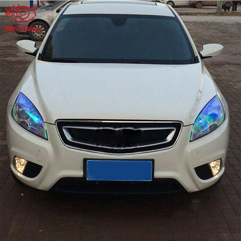 0.3x10m Fashion Colored Headlight Chameleon Car Bulb Vinyl Car Light ...