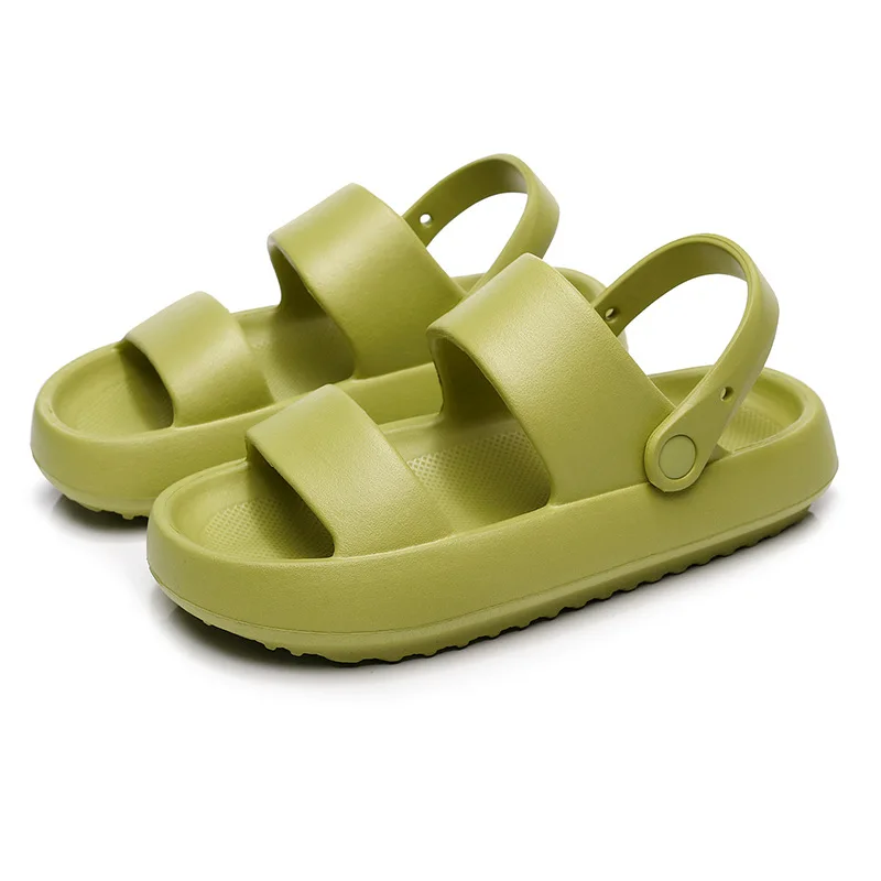 

Women Sandals Summer Platform Shoes Beach Outside EVA Slides Slippers Soft Thick Sole Non-slip Indoor, Green,black,purple,beige,pink