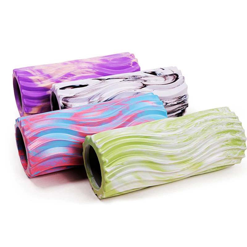 

Customized Gym sports gymnastics 18 inch fitness yoga column set hollow massage yoga foam roller