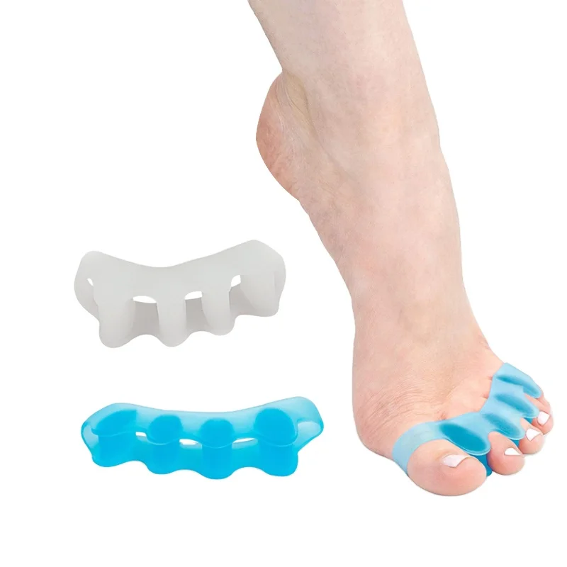 

Foot Care Toe Straightener Toe Spacers For Correct Bunions, White , pink , black , blue , skin color , white ( kids size )