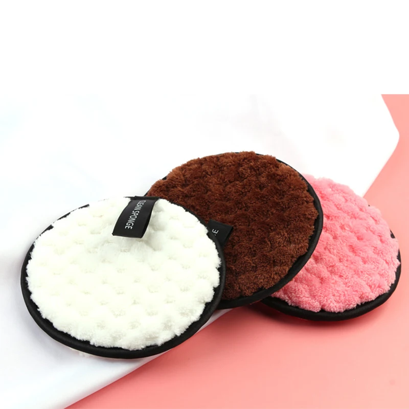 

Private Label Soft Fiber Makeup Puff Facial OEM Makeup Face Disposable Makeup Remover Cotton Pad