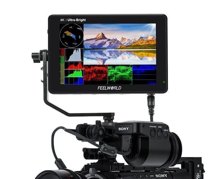 

FEELWORLD LUT7S 7 Inch 2200nits 3D LUT Touch Screen DSLR Camera Field Monitor with Waveform VectorScope Histogram 3G-SDI 4K HDMI