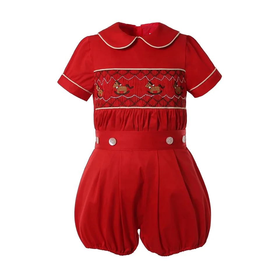 

Pettigirl Smocked Children Clothing Wholesale Cute Baby Girl Smocked Rompers Cotton Girl Summer Baby Clothing 2021 6M 9M 18M 24M
