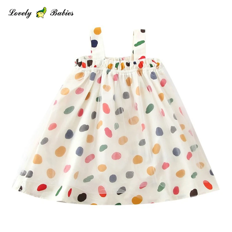 

2 to 10 years girl wear 2019 girls party dresses polka dot dress, Available customized