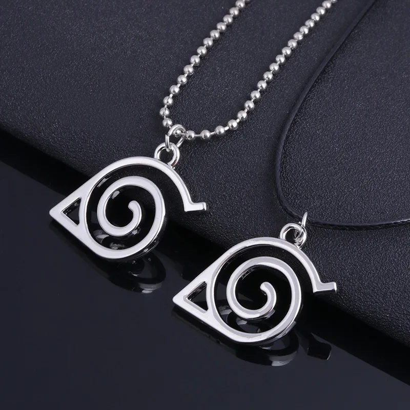 

Japanese Anime Naruto Logo Konoha Village Pendant Necklace For Gift