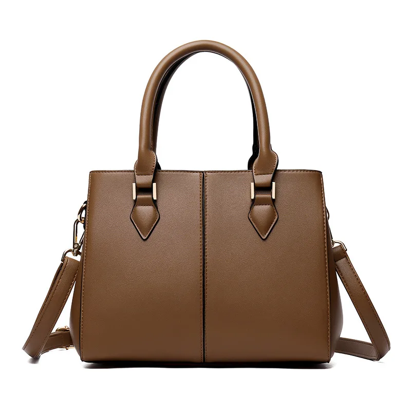 

Factory direct ladies bags handbag vegan pu leather custom shoulder luxury women tote bag