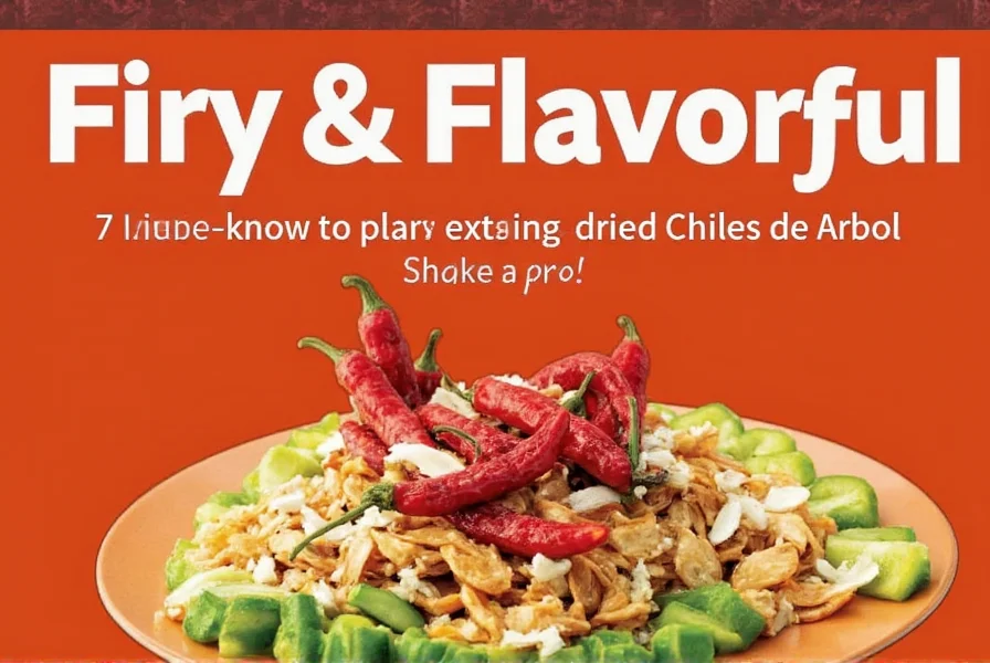 Fresh and dried chiles de arbol side by side