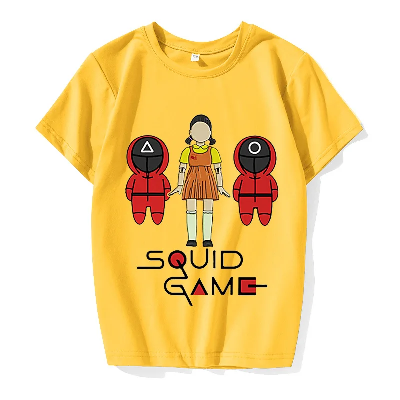 

Squid Game T-Shirt Korean Round Six 3D Print Streetwear Men Women Oversized Tee Tops O-Neck T Shirt Cosplay Costumes Clothing