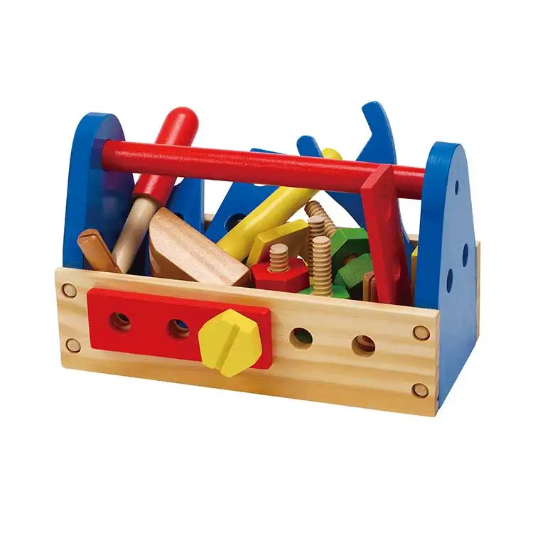 Fix It Kid's Custom Wooden Tool Box Baby Kids Educational Toys,Wooden