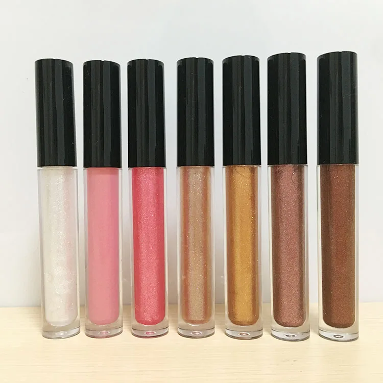 
glitter shiny lip gloss with your own brand high shiny lipstain 