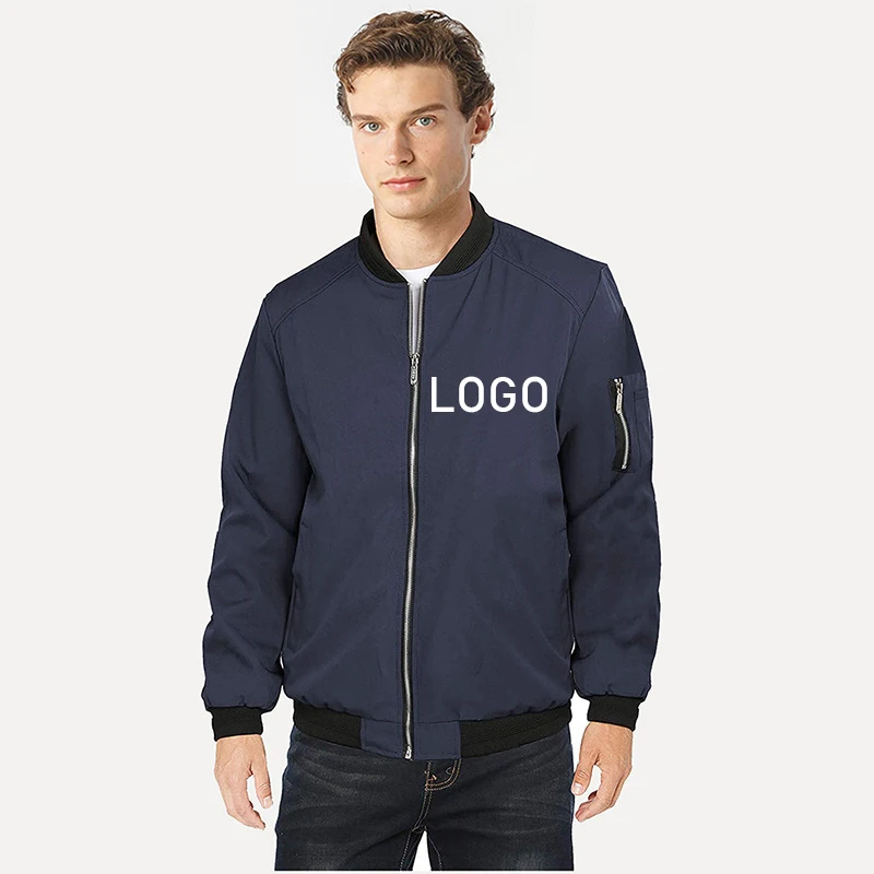 

OEM Top Selling Men'S Custom Jackets Big And Tall Men zip up bomber Jackets And Coats 2021 jacket with logo, Picture shows