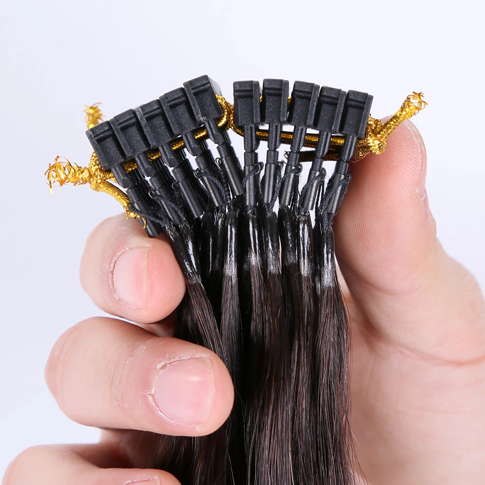 

TopElles 6d hair extensions Human Hair Extension high quality dark brown remy hair for beauty, Custom colors