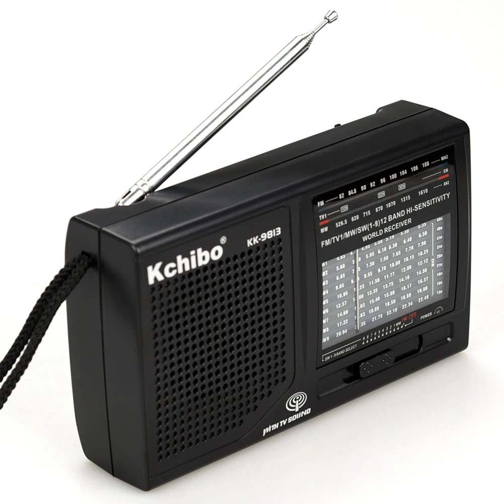 

FM/TV/MW 10 band world band receiver portable Kchibo multiband radio