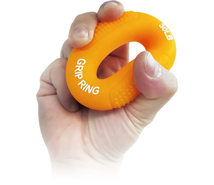 

O-Shape 70mm 30-50lb Fitness Portable Colorful O-shaped Grip Ring Fingers Grip Device Silicon Grip Ring