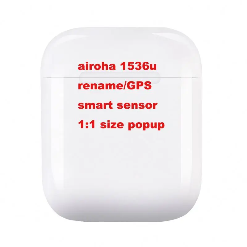 TWS 2 Generation Positioning Rename Change Wireless Earphones Smart Sensor Bluetooths Headphones Wireless Charging Headset