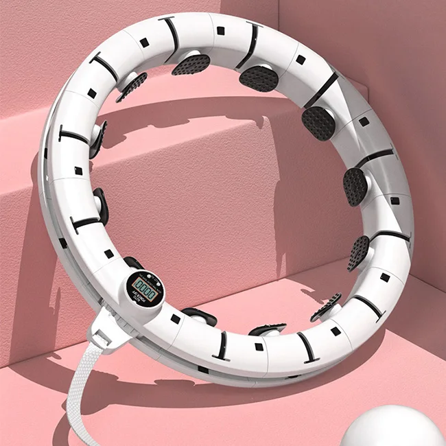 

Fitness Weighted Smart Digital Counting Smart Hoola Hoop Adjustable Massage Fitness Hoop Ring 16 knots