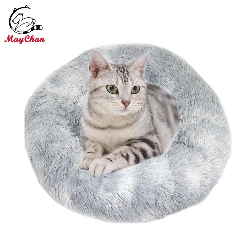 

relaxing cozy mid century modern large donut calming soft custom pet wholesale big eco friendly beds sofa luxury dog cat bed