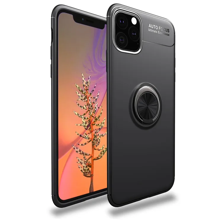 2019 For iPhone 11 Pro Case with Ring Magnetic Kickstand Case Finger Ring Phone Case