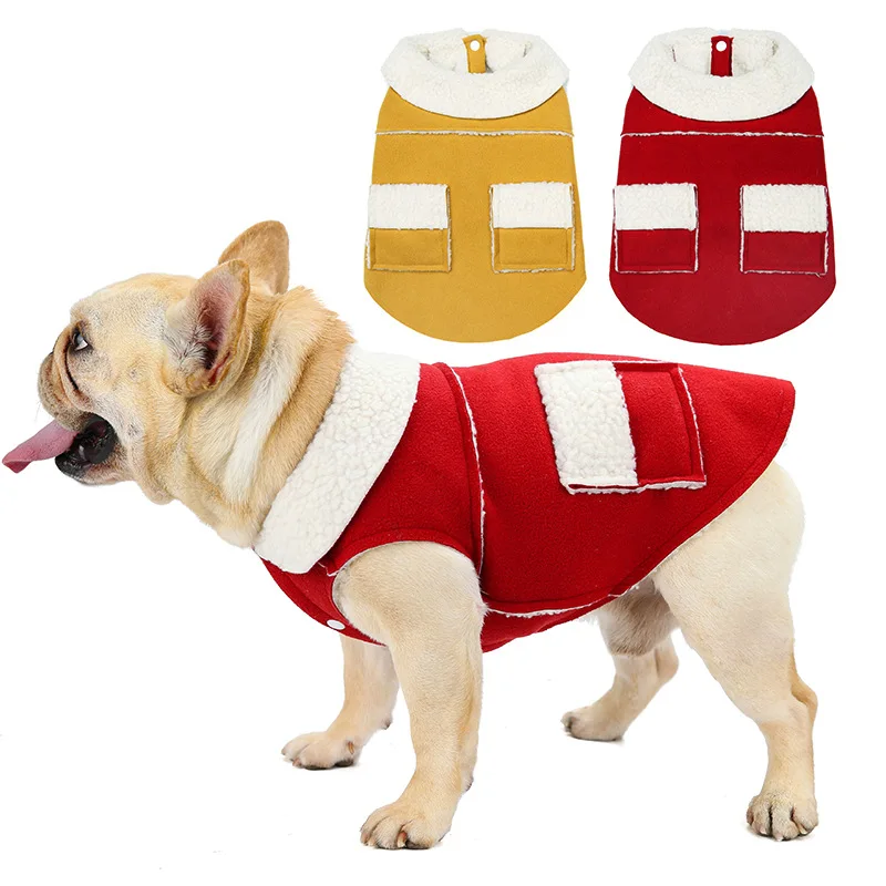 

Wholesale Winter Dog Coat Warm Thick Lapel Pet Clothing Clothes