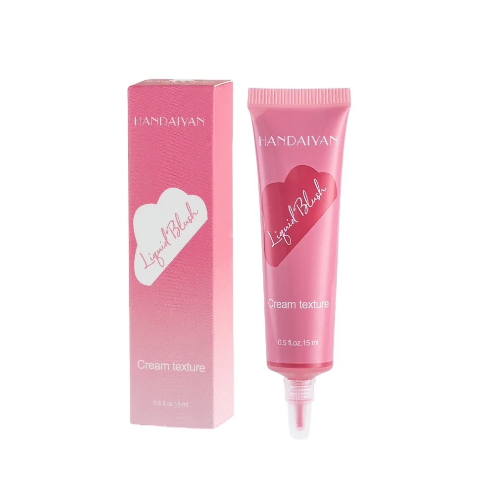 

HANDAIYAN Waterproof Liquid Blush Face Makeup Matte Sparkle Professional Blusher Private Label OEM ODM Vendor Wholesale