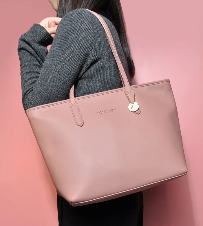 

High Capacity Fashion PU leather Hand Bags Women Handbags Tote Bag Hand Bags 2019 Women Lady