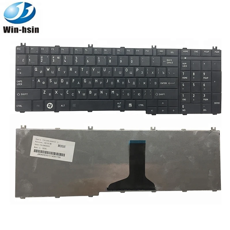 

US Laptop Keyboard for Toshiba C650 L650 L655 L670 C650D C655 C660 L750 L755 series keyboard New 100%, Black