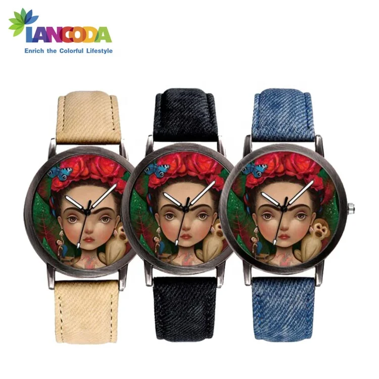 

Stylish Sublimation PU Wrist Photo Quartz Watches