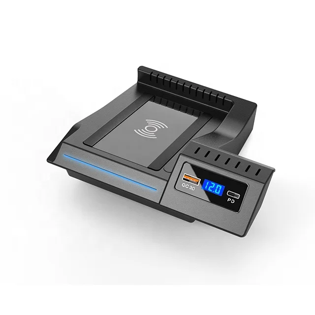 

15W fast wireless car charging car charger with 18W PD jack Suitable For BENZ GLC 2016-2020