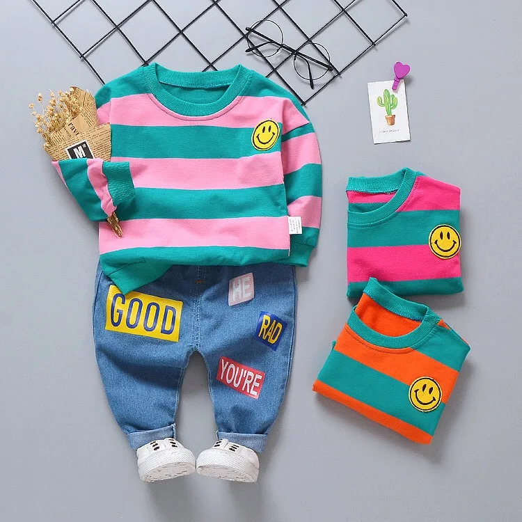 

STOCK Support Samples 2020 Autumn Winter Boys Clothes , 0-3 Years T-Shirt+Pants Outfits Kids Clothing Sets Boys