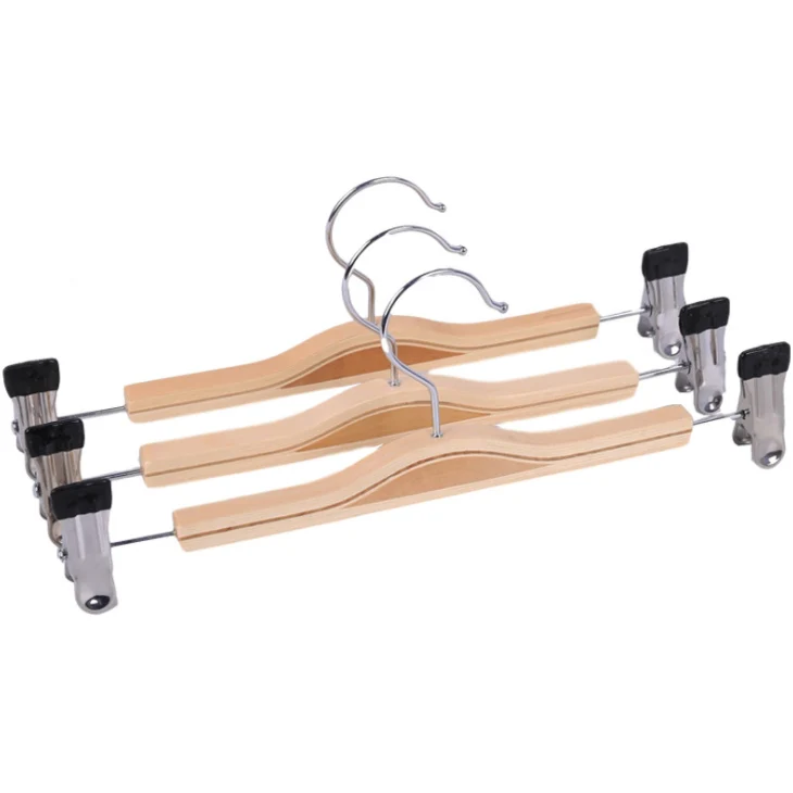 

New Fashion Plywood Bra Panties Wooden Hanger With Clips