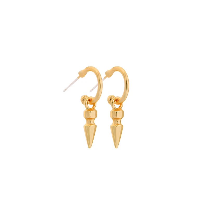 

e02917 Punk Style Simple Designs Gold Hoop Earrings For Men