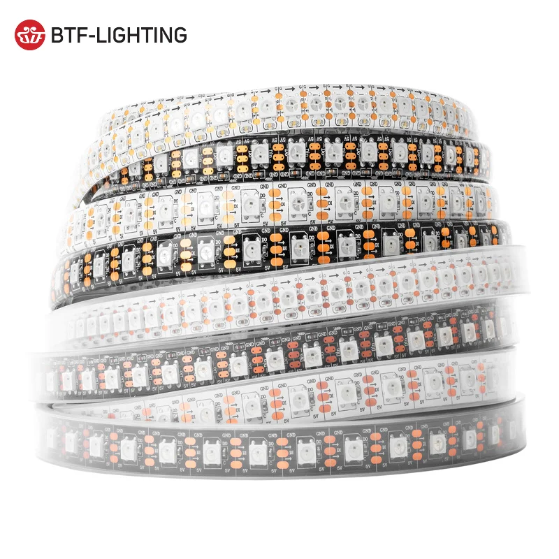 Top quality DC5V led pixel 5050 WS2812B led strip light 30 48 60 96 144 leds per meter