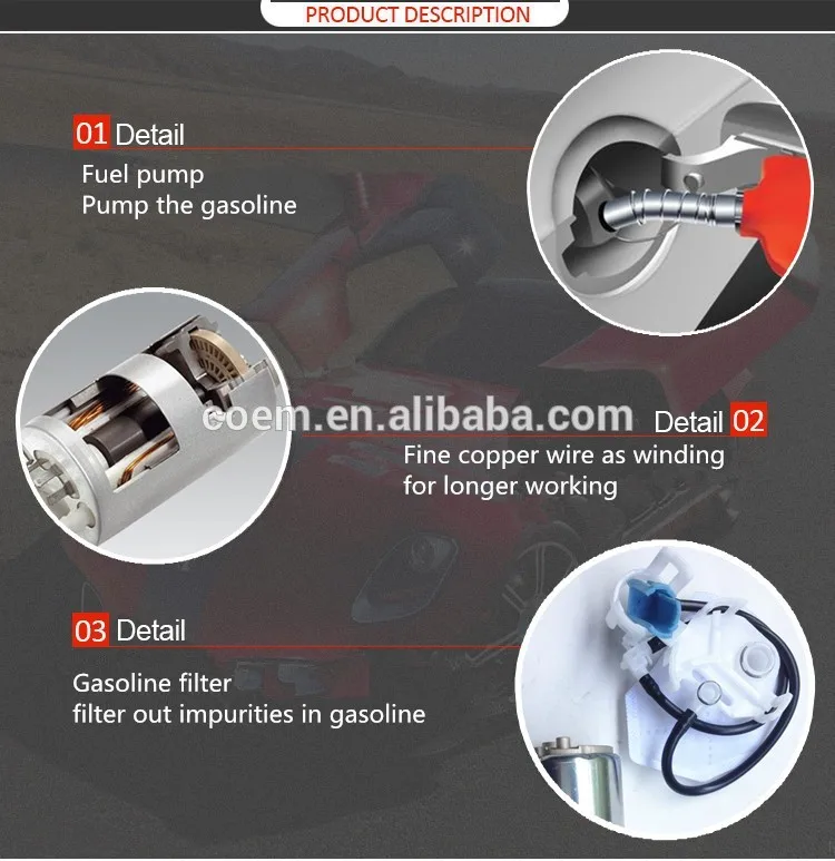 New Electric Fuel Pump Assy 31110-1r000 31110-1r200 For Solaris Accent ...