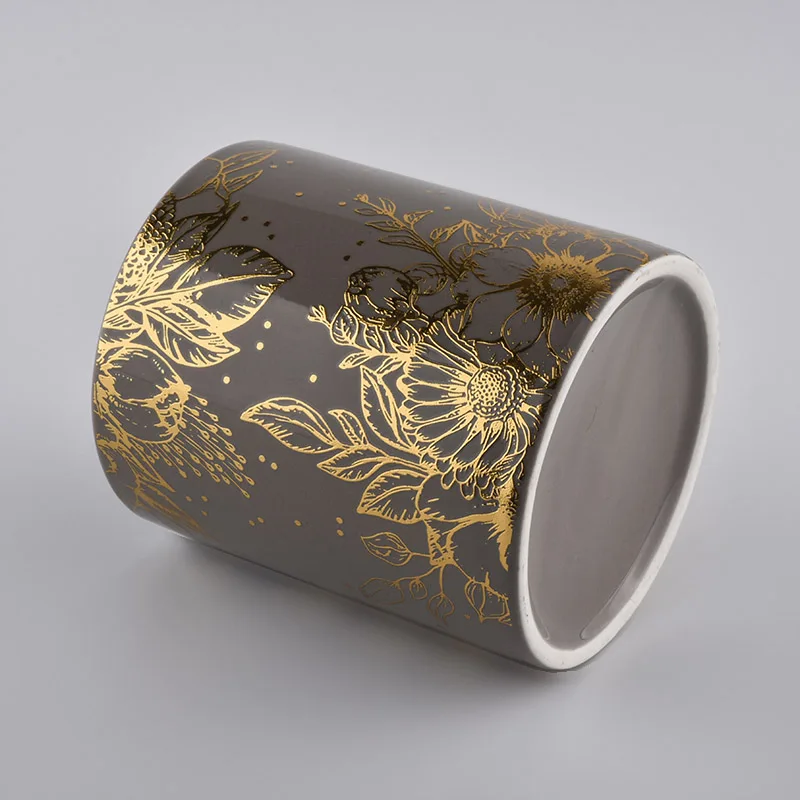 Luxury Empty Ceramic Candle Jar For Candle