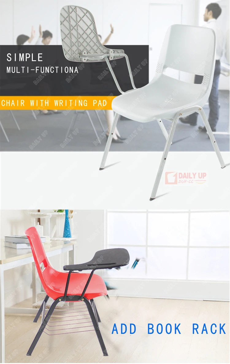 School Writing Tablet Chairs Training Chairs with Board Trustpass Company Wholesale Price Free Shipment (50 chairs)to Canada