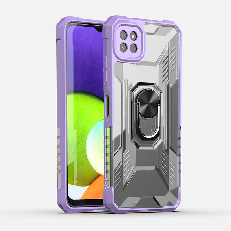 

Rugged shield case for Samsung a22 back cover With Card magnetic Holder Shockproof Protect Phone Case For Samsung GALAXY a22 5G