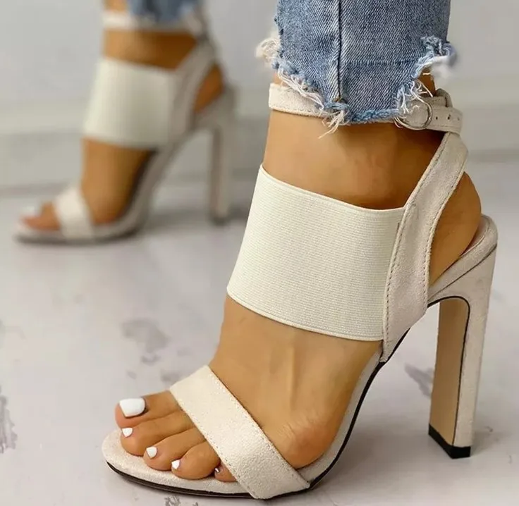 

2021 New Stylish Design Optional Sandals For Casual Women's Shoes transparent heels women's sandals women's casual shoes, Black,brown,white