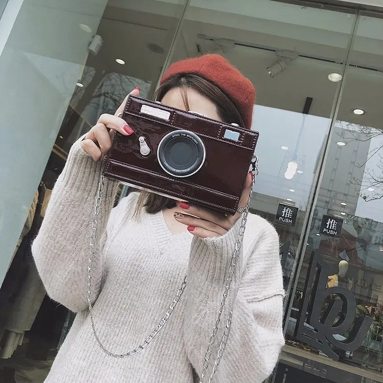 

Wholesale 2021 New Arrivals Fashion Design Camera Shape Crossbody Purses and Handbags cute handbags for ladies