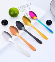 

Custom Logo Laser Engrave Promotional Mini Stainless Steel Spoon for Dessert