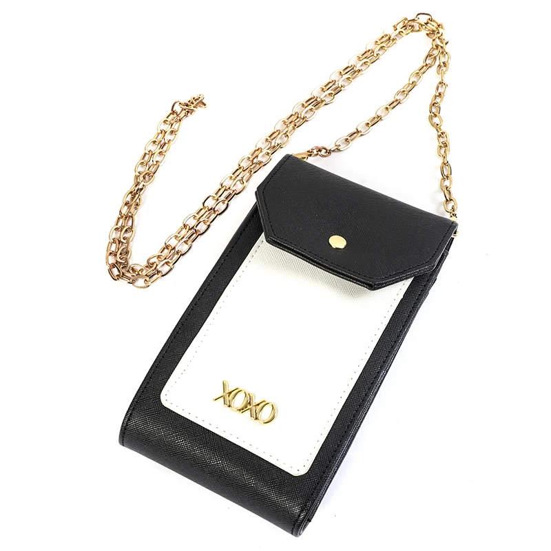 

Factory Wholesale Solid Color Leather Material Wallet Fashion Button Hanging Wallet, Customized color