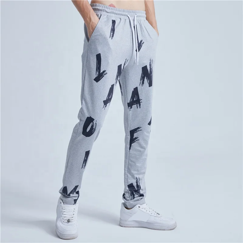 

Drawstring Letter Printing Sweatpants Men Plain Joggers Pants