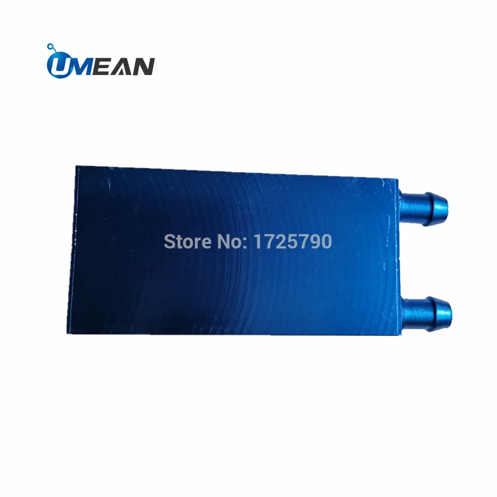 

40x80mm Blue Aluminum Water Cooler Radiator Block Peltier Semiconductor Cooling Kit for PC CPU