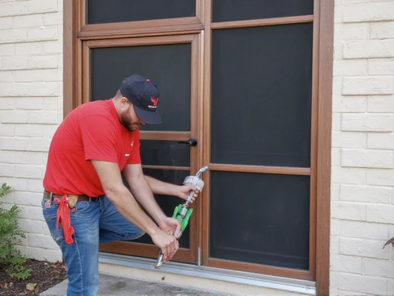 Proper screen door installation technique